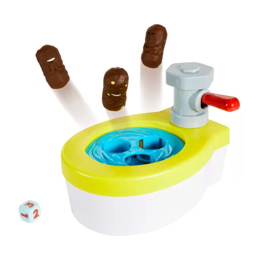 Cheap Acchiappa La Cacca Turbo, Gioco Per Bambini Con Water Giocattolo, 3 Pezzi Di Cacca, 1 Dado E Istruzioni; Giocattolo Per Bambini Dai 5 Anni In Su Giochi Di Societa Per Bambini