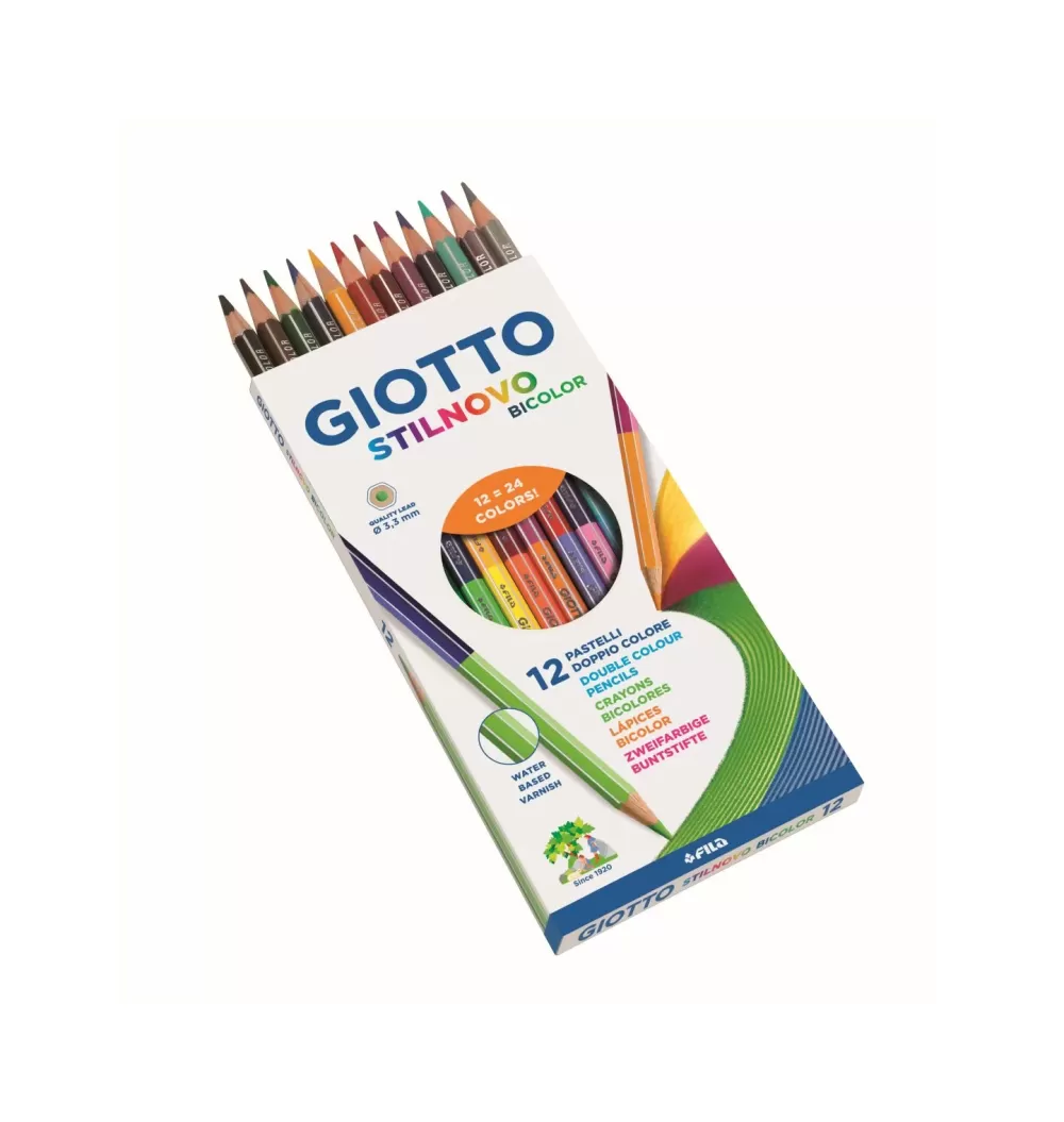Flash Sale Ast. Pastelli Stilnovo Bicolor 12 Pz Cancelleria E Accessori