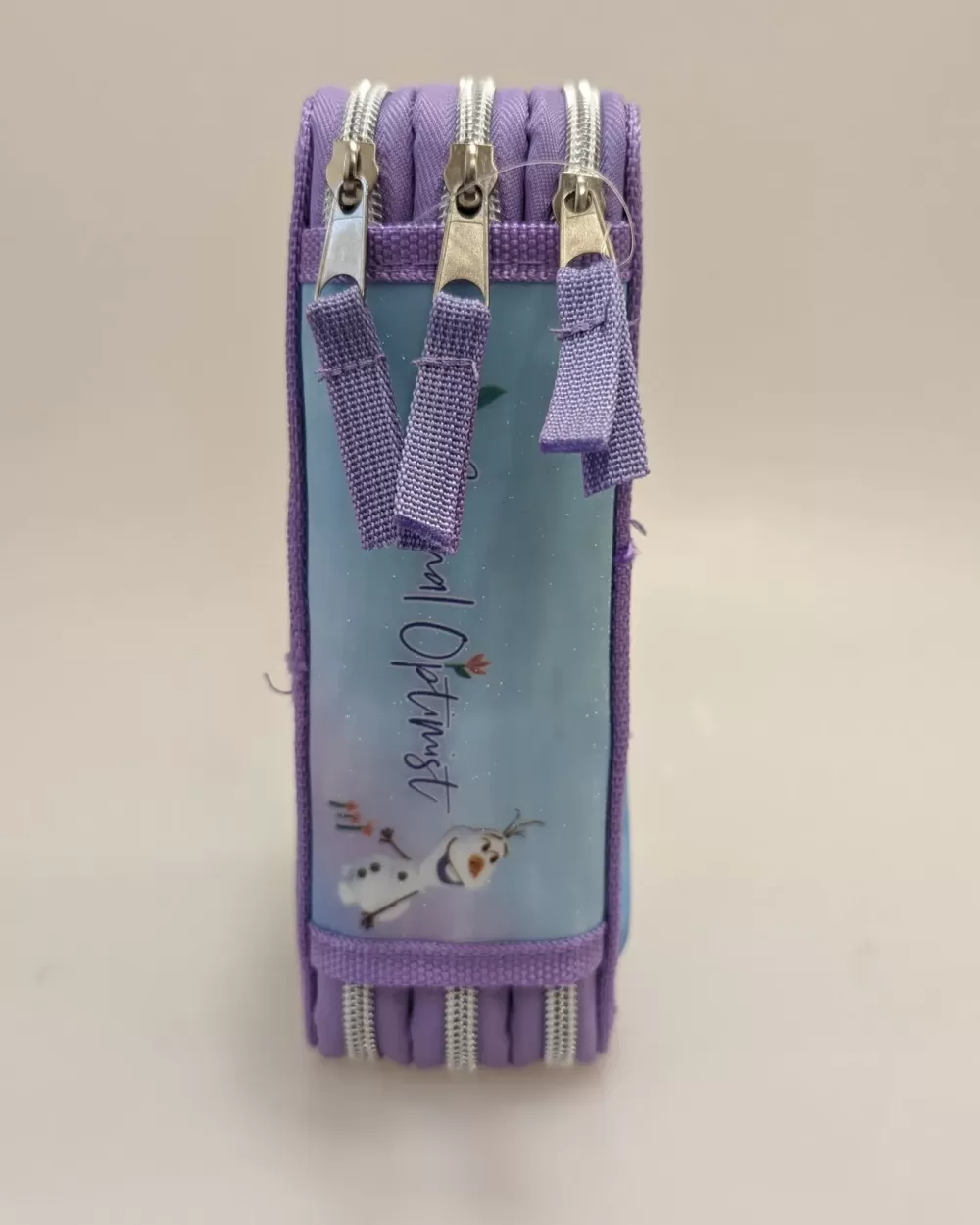Store Astuccio Con Tre Cerniere In Robusto Poliestere, Con Licenza Disney Frozen Con 3 Scomparti Interni Dimensione Cm 20X13X6 Scuola