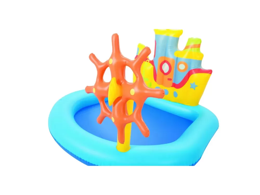 Fashion Play Center Nave 140X130X104 Cm Con Pesci E Accessori Gonfiabili Gonfiabili Per Bambini