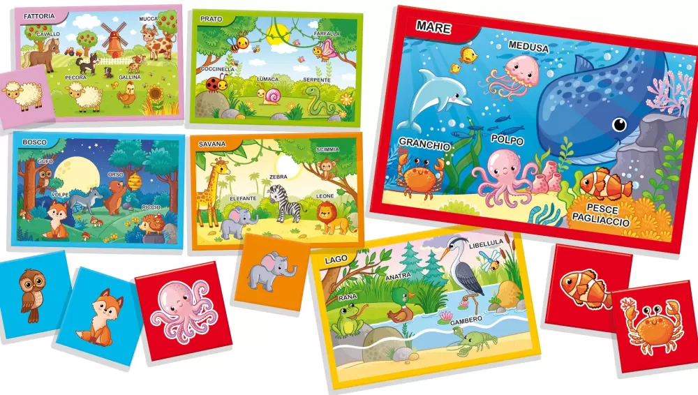 Hot Carotina Quadrotte Animali E Ambienti Giochi Natura