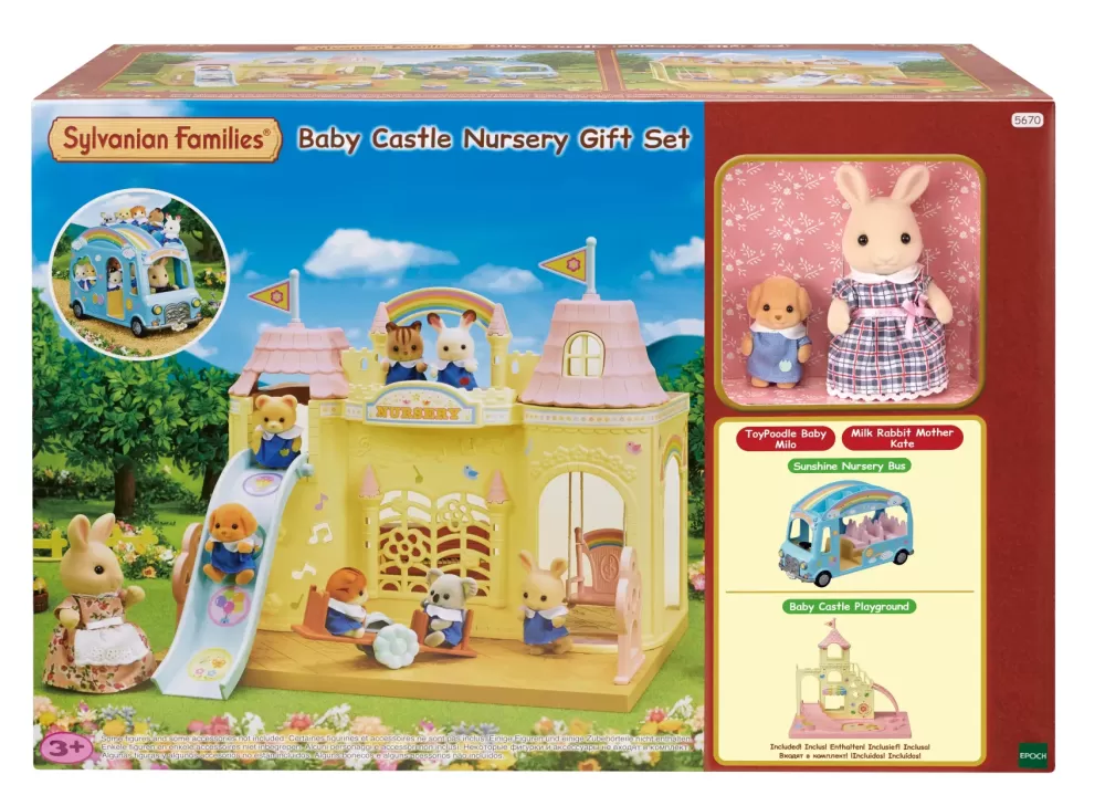 Flash Sale Castello Asilo Nido Gift Set Un Fantastico Castello Dove E Possibile Giocare Con Tuti I Bebe Del Villaggio Sylvanian Mini Dolls