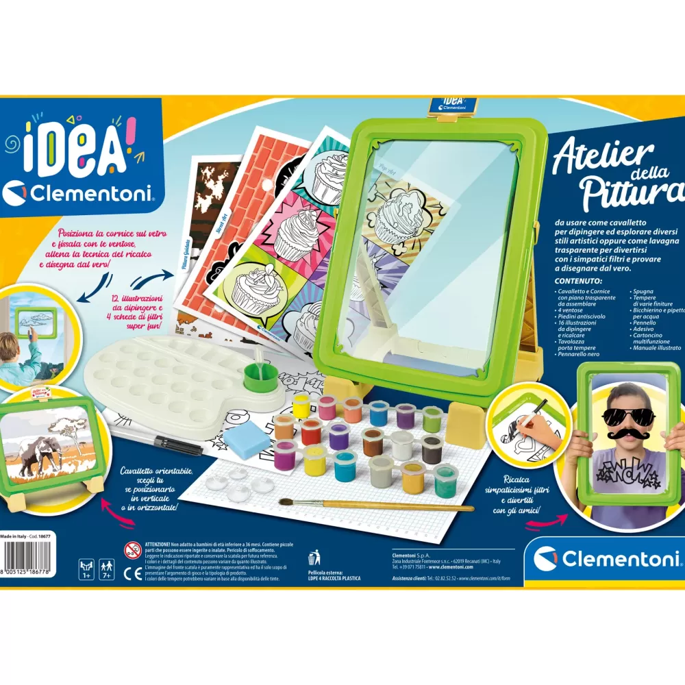 Best Sale Clementoni 18677 Idea Atelier Della Pittura, Set Pittura Per Bambini Moda, Gioielli, Decorazioni, Cosmetici