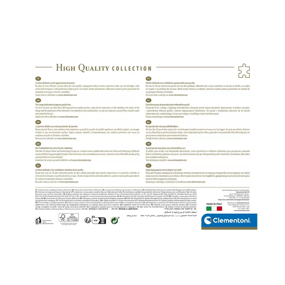 Discount 39257 Puzzle 1000 Hqc Capri 70 X 50 Cm Puzzle 1000 Pezzi