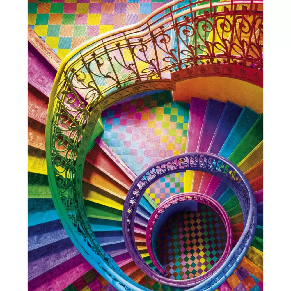 Discount Puzzle Colorboom Collection Stairs 500 Pezzi, Puzzle Adulti Puzzle 500 Pezzi