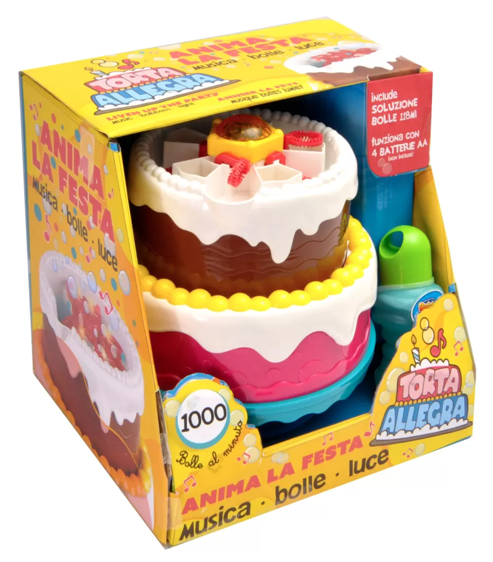Best Coloratissima Torta Di Compleanno Sparabolle Con Luci E Musica Pistole Ad Acqua