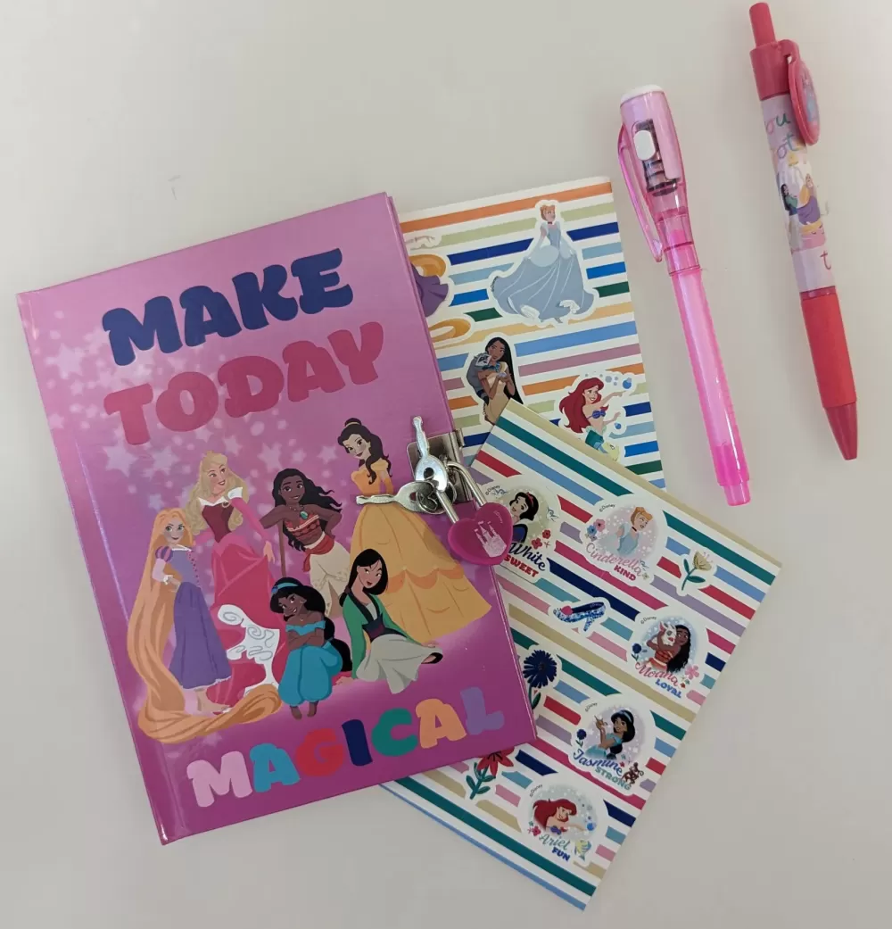 Cheap Diario Dei Segreti Con Lucchetto Penna Magica Penna Clip E Accessori Con Licenza Di Princess Scuola