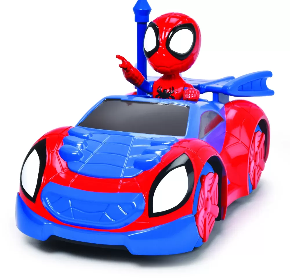 New Dickie- Radiocomando Spidey Web Crawler, +3 Anni, Cm 17, Scala 1:24, 1 Canale Macchinine Telecomandate