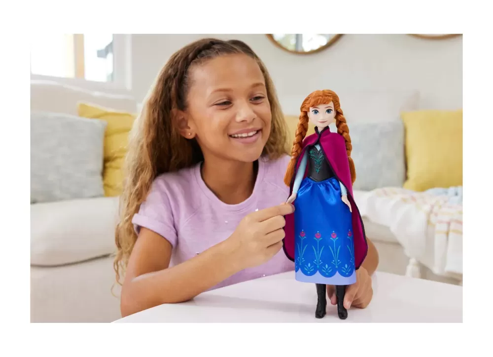 Sale Disney Frozen Anna, Bambola Con Abito Elegante E Accessori Ispirati Al Film Dsney Frozen 1, Giocattolo Per Bambini, 3+ Anni, Hlw49 Fashion Dolls