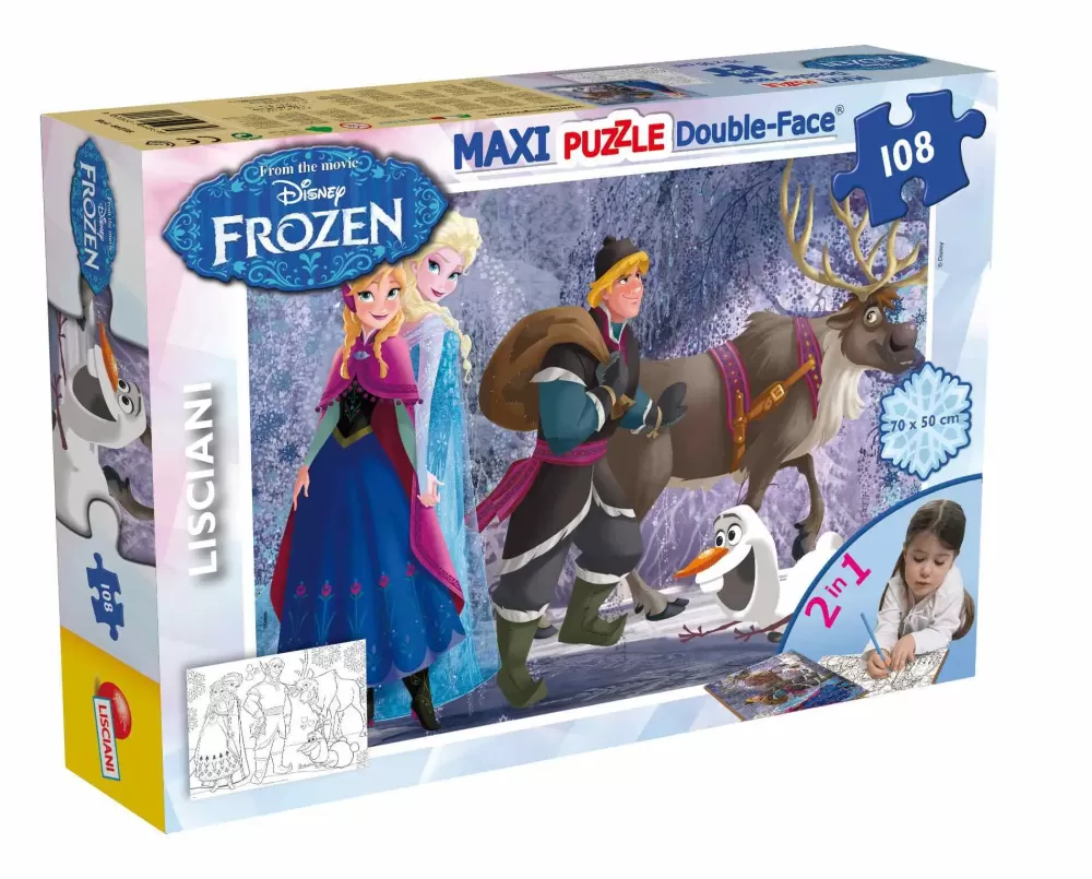 Cheap Disney Puzzle Df Maxi Floor 108 Frozen On The Walk Puzzle Per Bambini