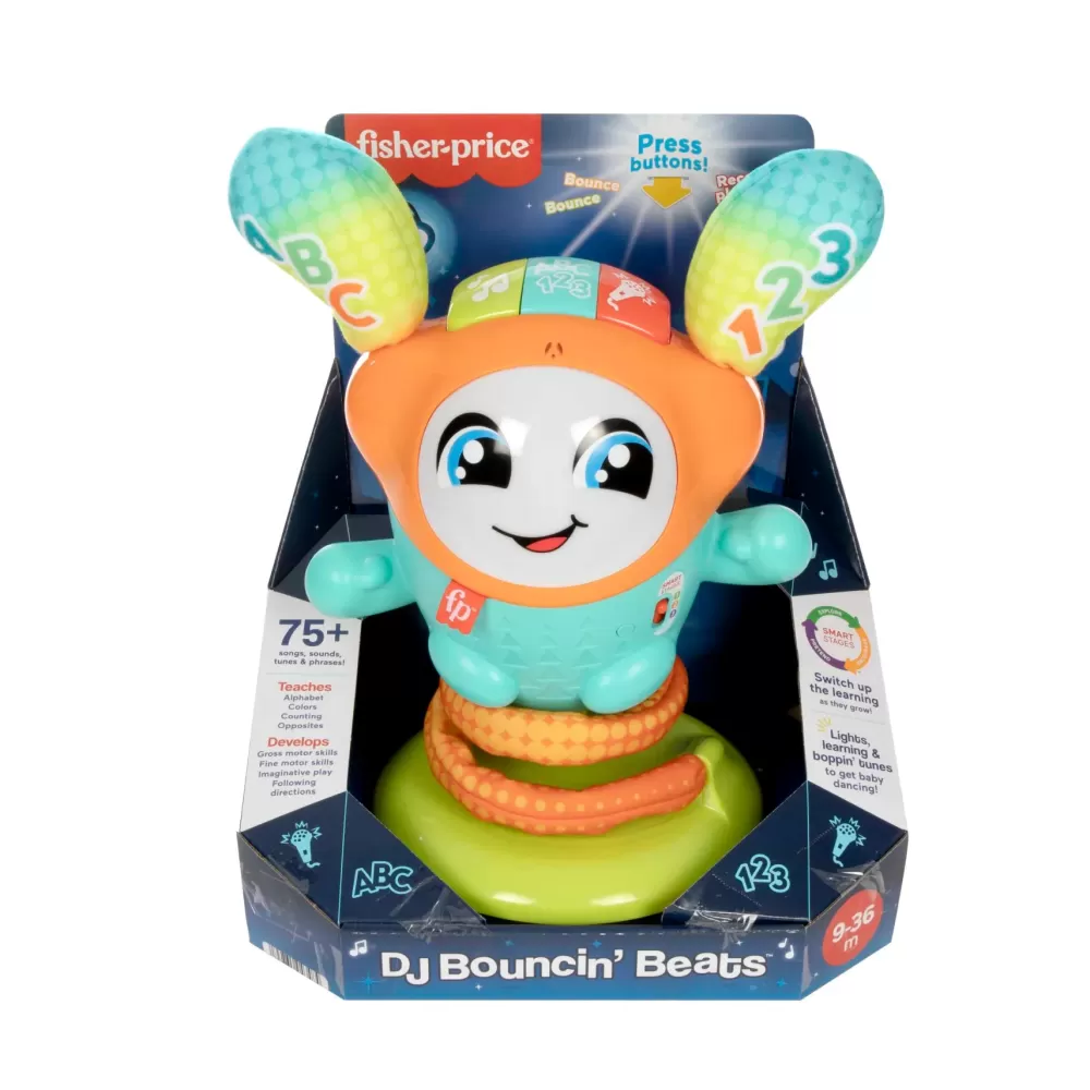 Cheap Dj Nino Salterino, Edizione Multilingue, Giocattolo Musicale Interattivo Ed Educativo Con Luci, Suoni E Azione Saltellante Motorizzata, Giocattolo, 9-36 Mesi, Hjp91 Cavalcabili E Primi Passi