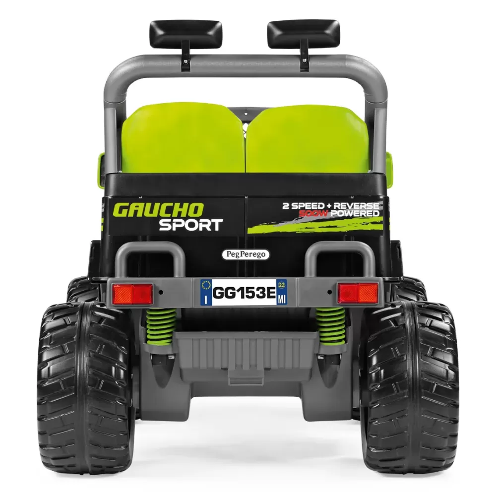 Outlet Gaucho Sport. Divertimento Esagerato Anche Sullo Sterrato! Fuoristrada Elettrico Per Bambini A 2 Posti. Dai 3 Anni, 12 V Cavalcabili Elettrici