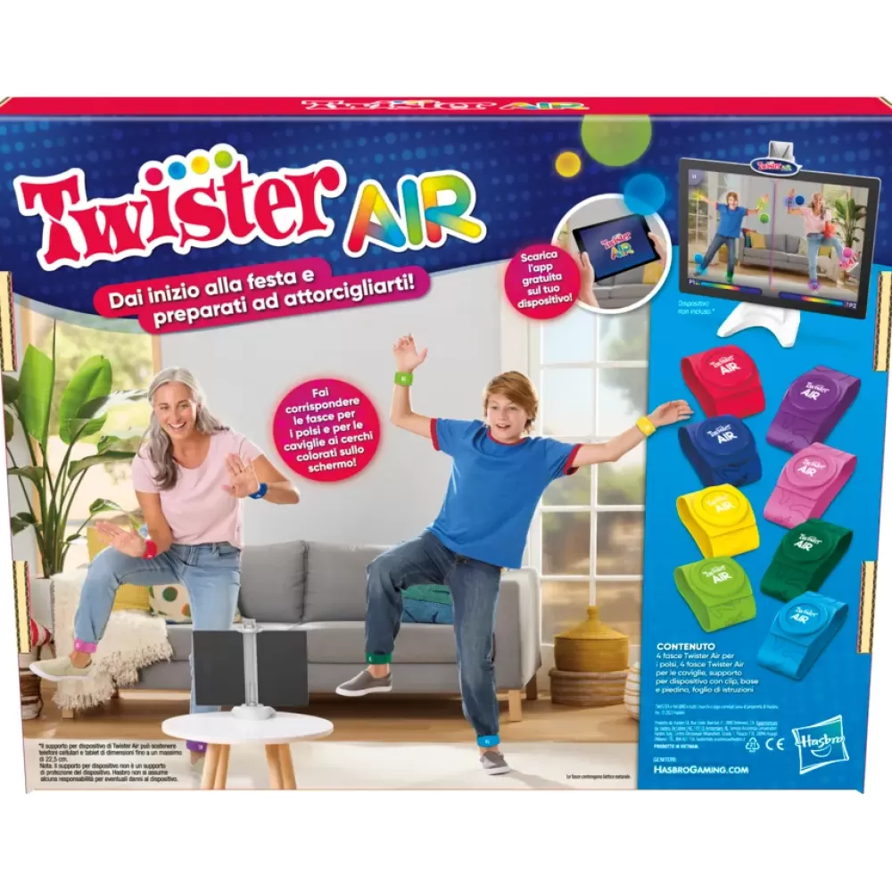 New Gioco Twister Air, Gioco Twister Con App Per Realta Aumentata, Si Collega A Dispositivi Smart, Giochi Attivi Per Feste, Dagli 8 Anni In Su Giochi In Scatola Per Famiglia