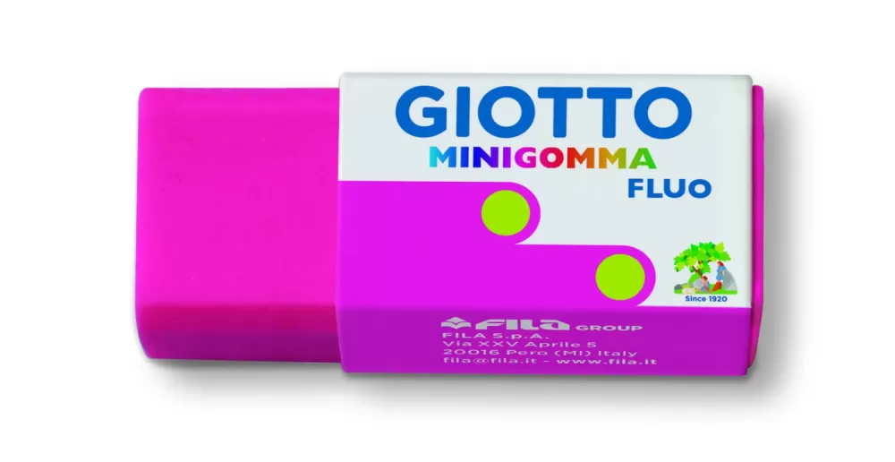 Hot Mini Gomma Fluo Confezione 5 Minigomme Colori Fluo Cancelleria E Accessori