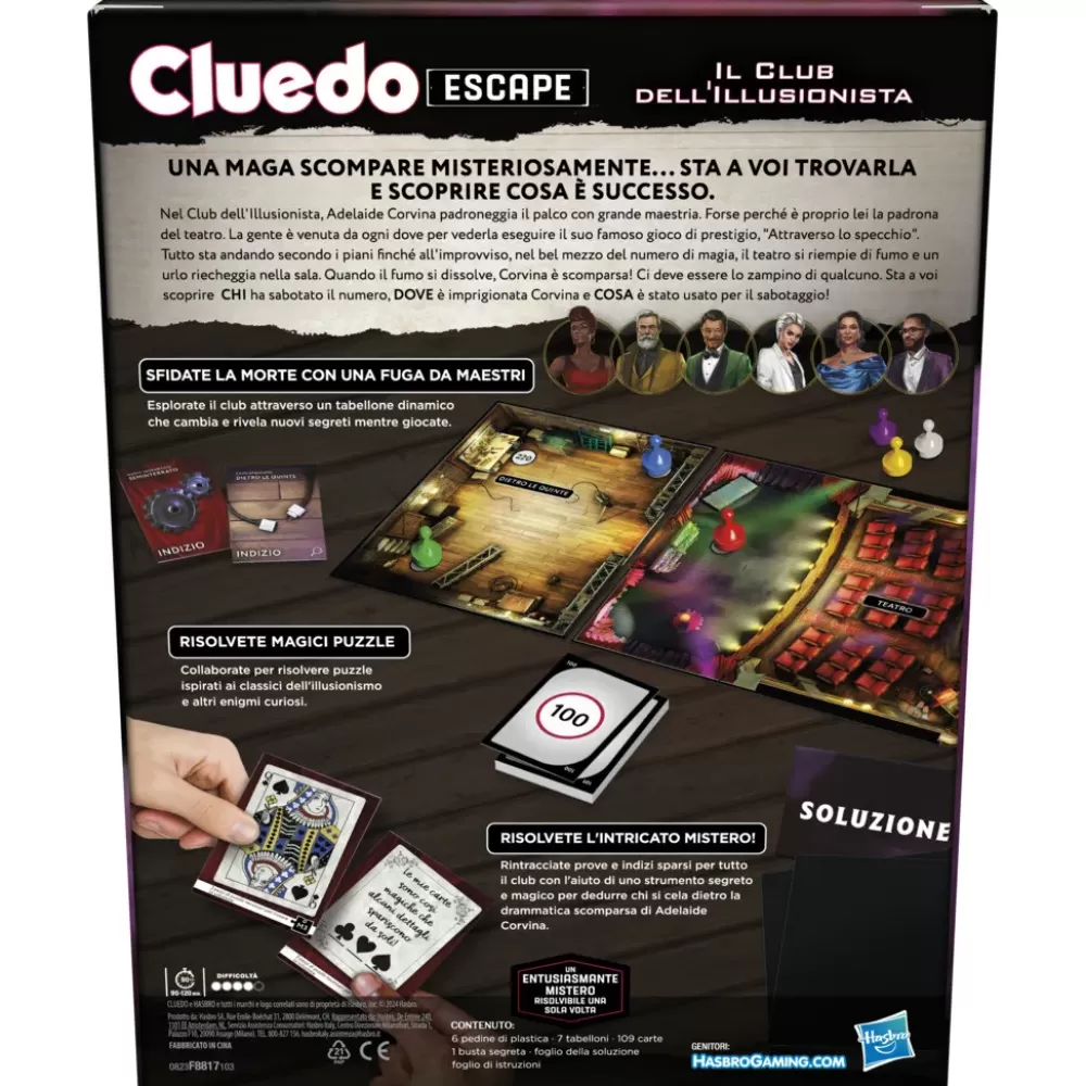 Cheap Cluedo Escape Il Club Dell'Illusionista, Gioco Di Mistero In Versione Escape Room Giochi Escape Room Ed Enigmi