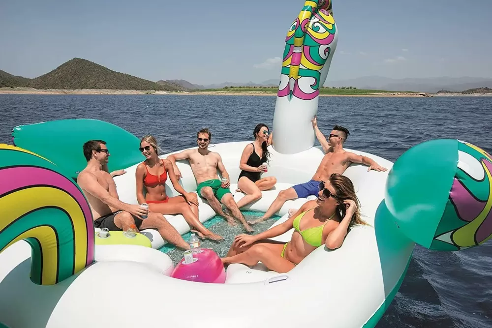 Cheap Isola Gonfiabile Unicorno Gigante Per 6 Persone ® (5.90 M) Gonfiabili Per Bambini