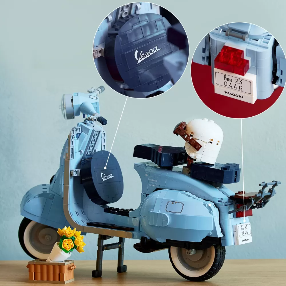 Cheap 10298 Vespa 125, Set In Mattoncini, Modellismo Adulti, Replica Piaggio Anni 60, Idea Regalo Creativa, Hobby Rilassante Mattoncini