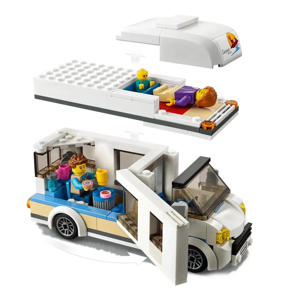 Cheap City 60283 Camper Delle Vacanze, Set Di Costruzioni Con Roulotte Giocattolo E Minifigure, Giochi Per Bambini, Idee Regalo Mattoncini