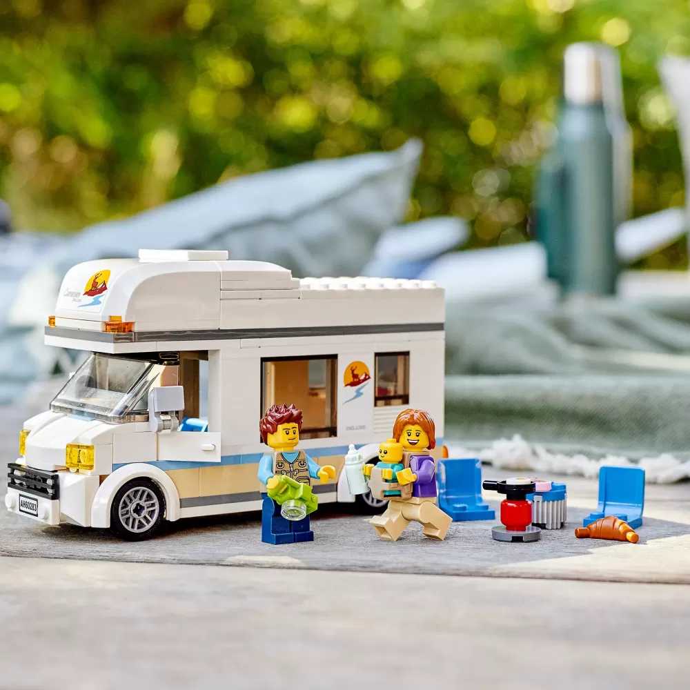 Cheap City 60283 Camper Delle Vacanze, Set Di Costruzioni Con Roulotte Giocattolo E Minifigure, Giochi Per Bambini, Idee Regalo Mattoncini
