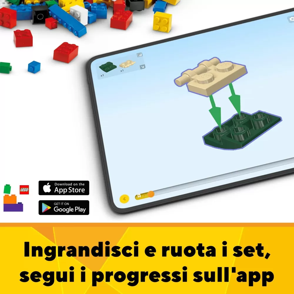 Store 31148 3In1 Pattino A Rotelle Retro Trasformabile In Mini Skateboard O Radio Giocattolo, Giochi Per Bambini 8+ Mattoncini