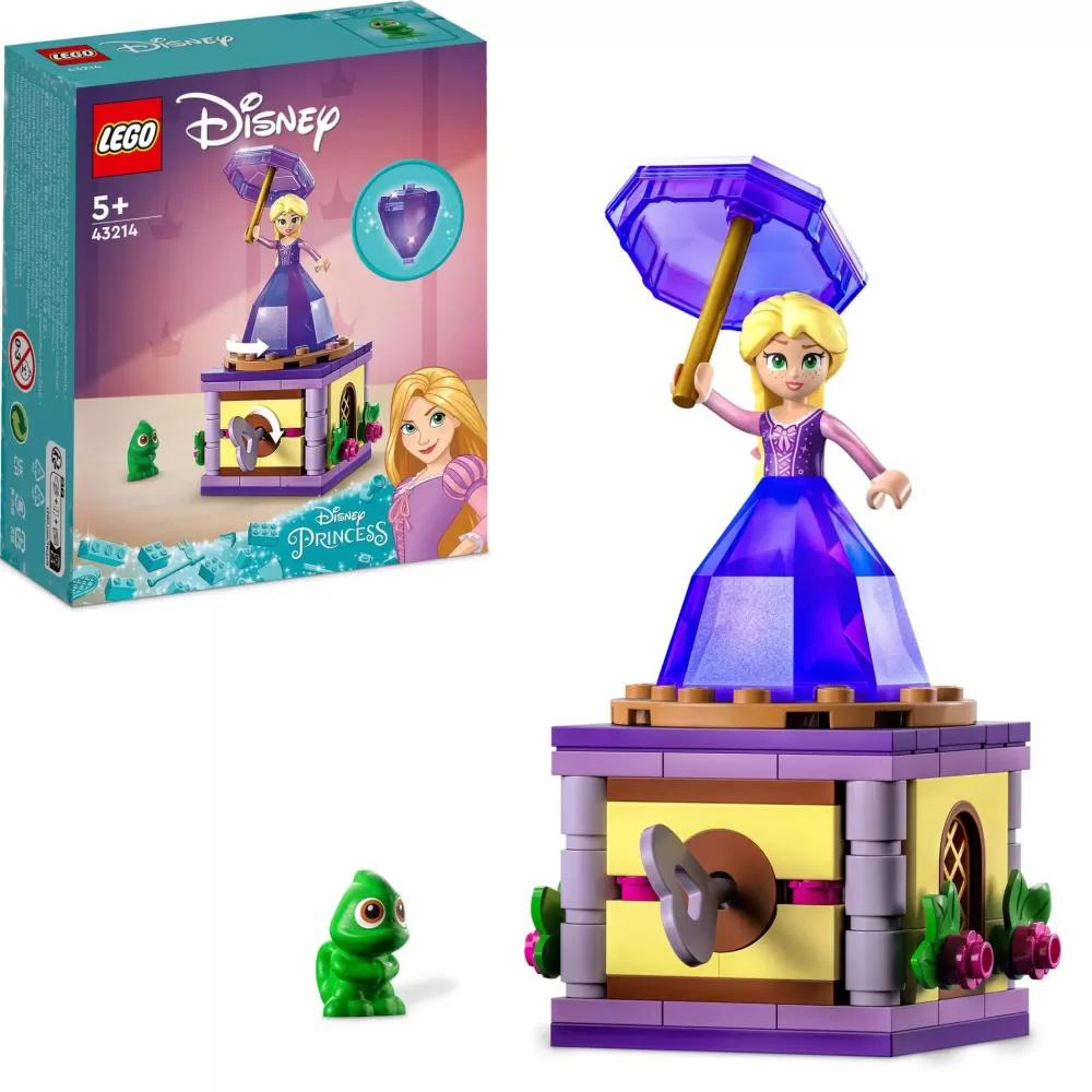Sale Disney Princess 43214 Rapunzel Rotante, Giocattolo Da Costruire Con Mini Bambolina In Abito Di Diamante, Giochi Bambini Mattoncini