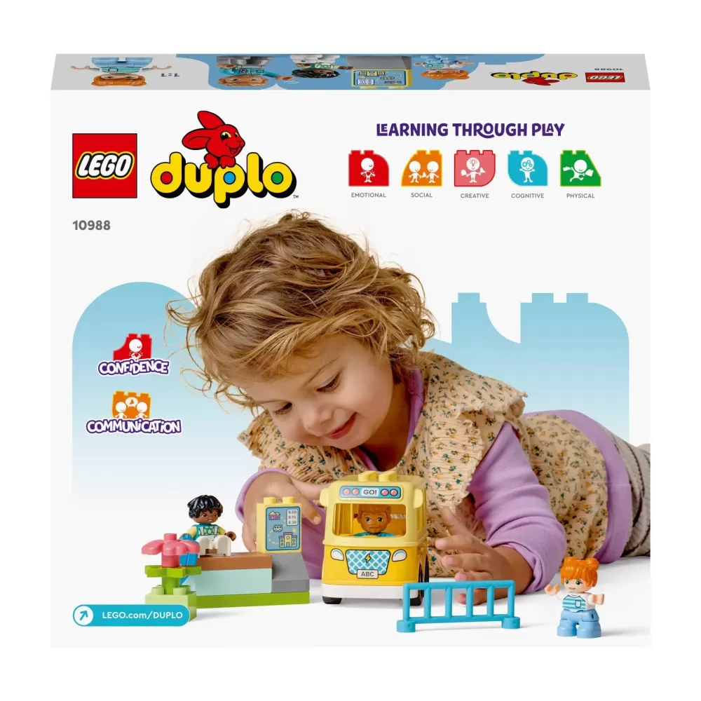 Online 10988 Lo Scuolabus, Gioco Educativo Con Veicolo E Personaggi, Regalo Didattico Per Bambini E Bambine Da 2+ Anni Mattoncini
