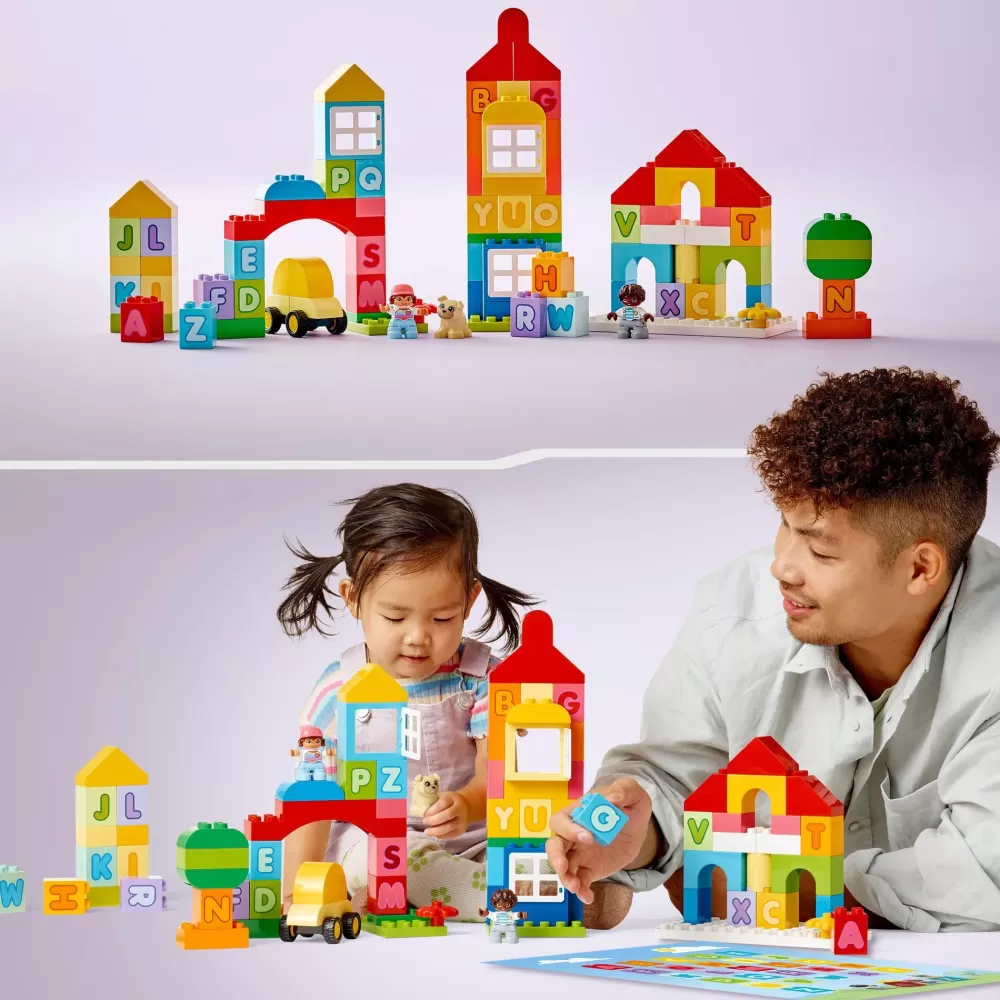 Cheap Classic 10935 Citta Dell'Alfabeto, Giochi Educativi Per Bambini Da 1,5 Anni In Su Con Costruzioni Mattoncini Grandi Mattoncini