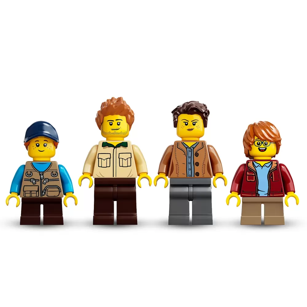 Online Ideas 21318 Casa Sull'Albero, Modellino Da Costruire Con Elementi In Plastica Pe, Con 3 Casette E Minifigure, Idee Regalo Mattoncini