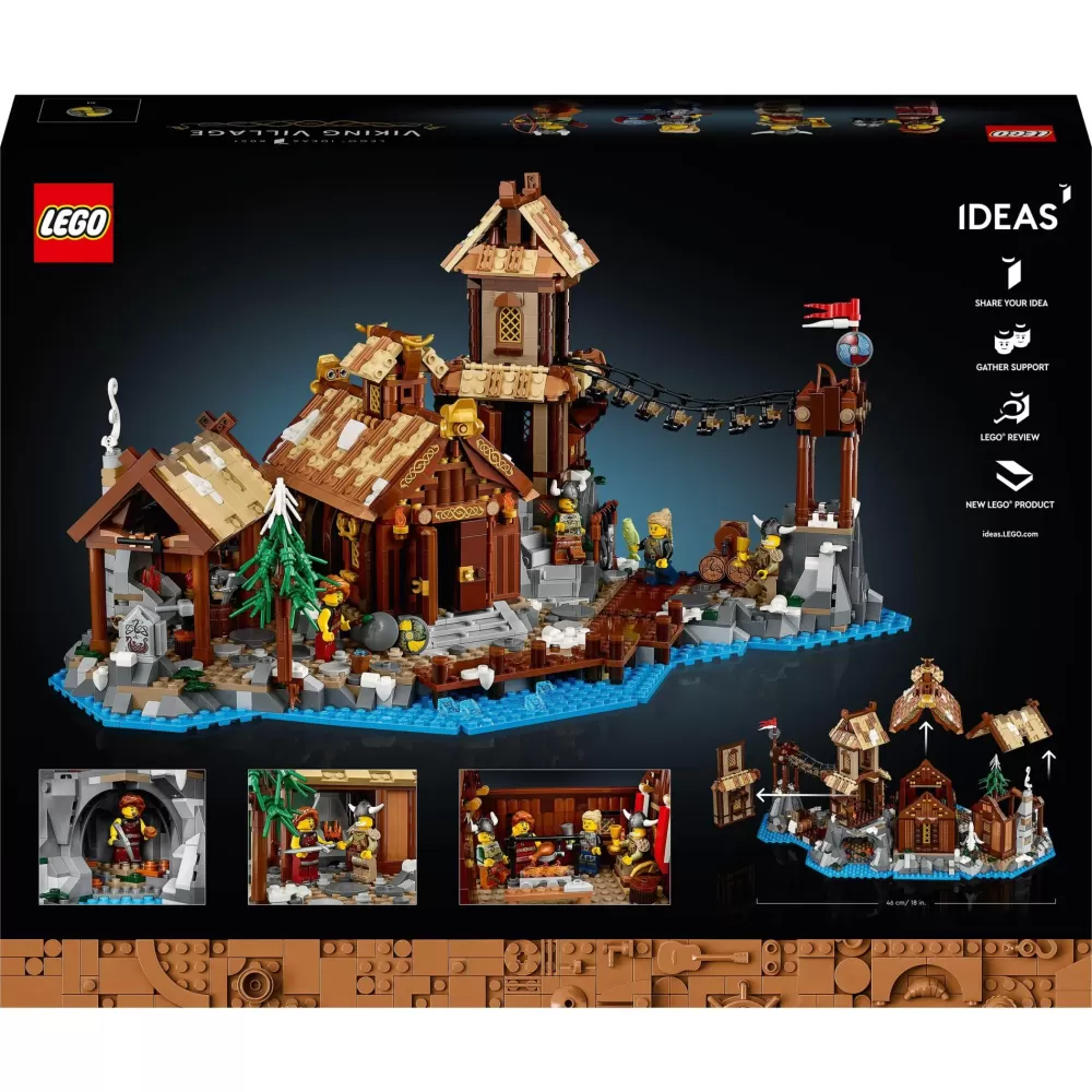 Discount 21343 Villaggio Vichingo, Kit Modellismo Per Adulti Da Costruire, Grande Set Idea Regalo Uomo, Donna, Lui E Lei Mattoncini