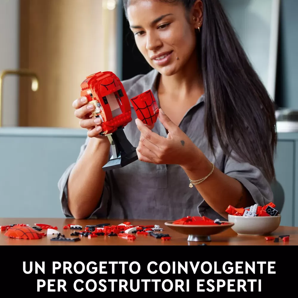 Online Lego Marvel 76285 Maschera Di Spider-Man, Modellino Da Costruire Del Supereroe, Regalo Per Adulti, Uomo, Donna, Papa E Mamma Mattoncini