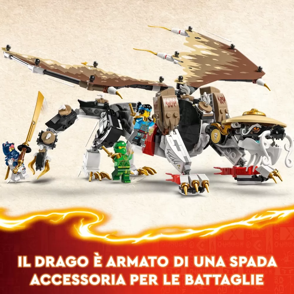 Shop 71809 Egalt Il Drago Maestro, Giocattolo Con Action Figure Snodabile, Giochi Per Bambini Di 8+ Con 5 Minifigure Mattoncini