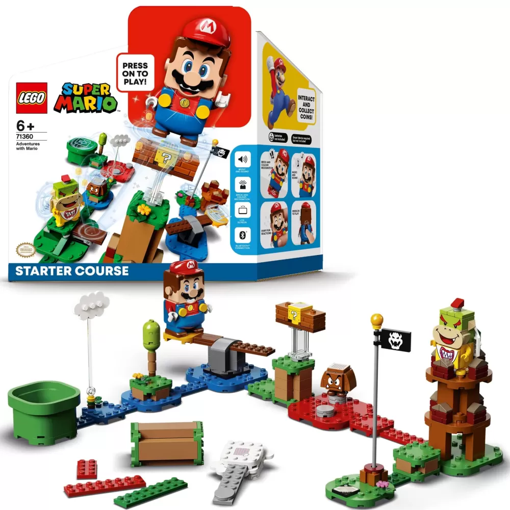 Online Super Mario 71360 Avventure Di Mario Starter Pack, Giochi Per Bambini Dai 6 Anni, Giocattolo Con Personaggi Interattivi Mattoncini