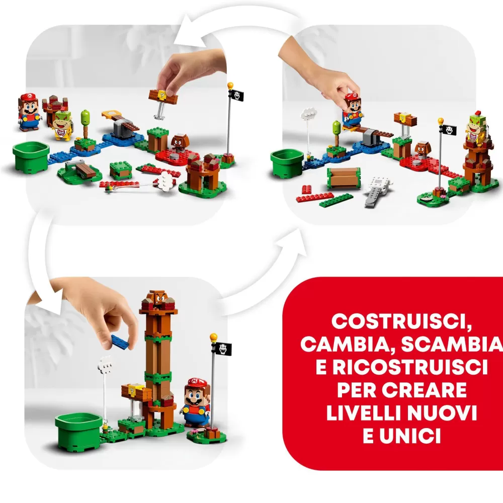 Online Super Mario 71360 Avventure Di Mario Starter Pack, Giochi Per Bambini Dai 6 Anni, Giocattolo Con Personaggi Interattivi Mattoncini