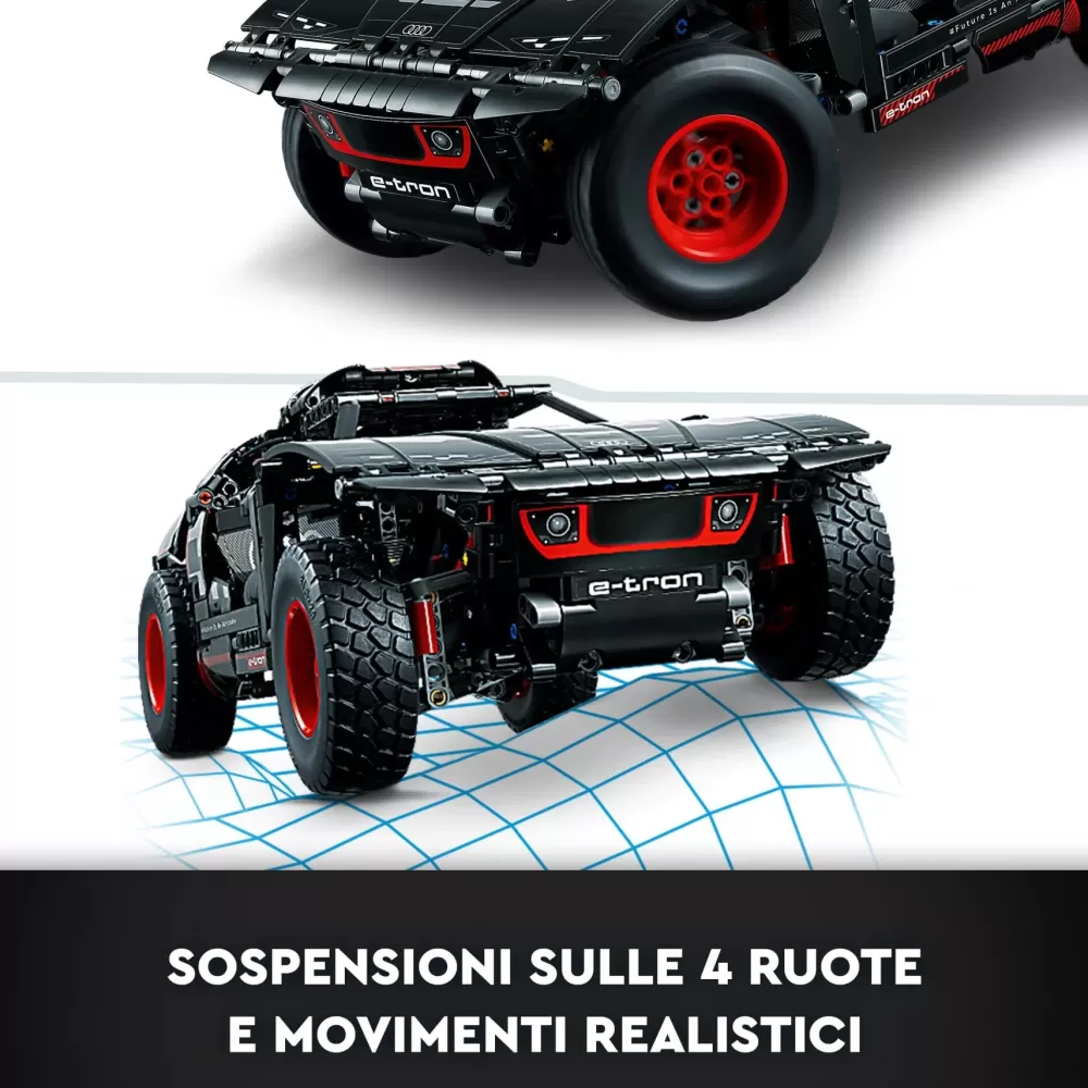 Online 42160 Audi Rs Q E-Tron, Macchina Telecomandata Da Rally, Modellino Auto Con App Control+, Giocattoli Ragazzi 10+ Mattoncini