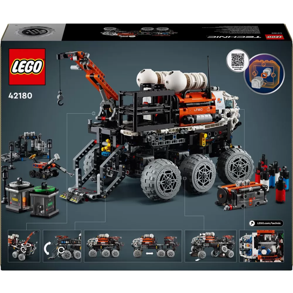 Hot 42180 Rover Di Esplorazione Marziano, Giochi Spaziali Per Bambini 11+, Veicolo Giocattolo Ispirato Alla Nasa Mattoncini