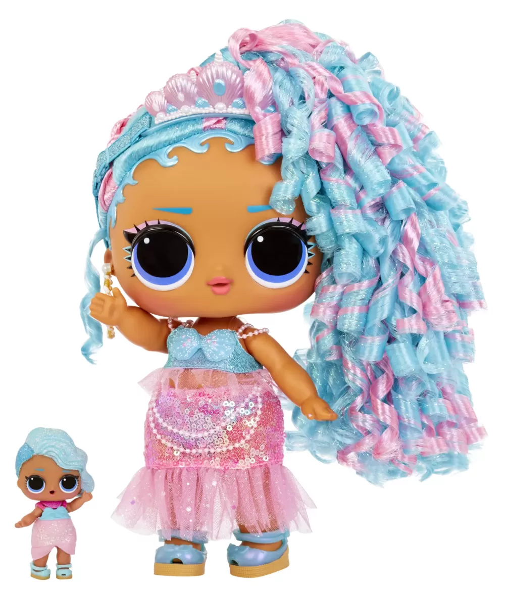 Fashion Surprise Big Baby Hair Hair Hair Bambola Grande Splash Queen Bambola Da 28Cm Con 14 Sorprese Tra Cui Accessori Da Condividere Bambolotti