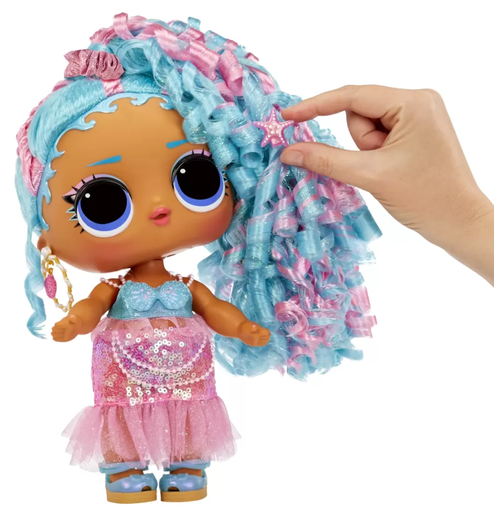 Fashion Surprise Big Baby Hair Hair Hair Bambola Grande Splash Queen Bambola Da 28Cm Con 14 Sorprese Tra Cui Accessori Da Condividere Bambolotti
