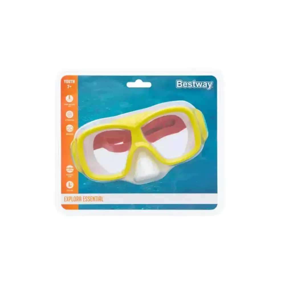 Cheap Maschera Aquanaut, 7-14 Anni, 3 Colori Assortiti, In Silicone Con Lenti In Policarbonato Protezione Uv Maschere E Pinne