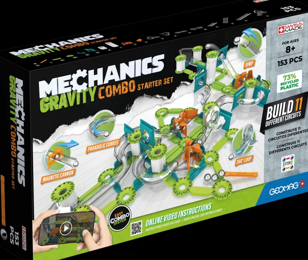 Outlet Mechanics Gravity Recycled Combo Starter Set Hero 153 Pcs Giochi Stem