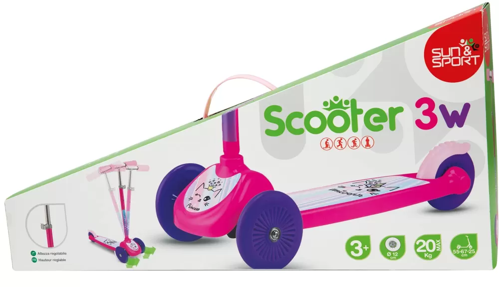 Best Sale Monopattino 3 Ruote Twist &Roll Disponibile In Rosa E Blu Monopattini