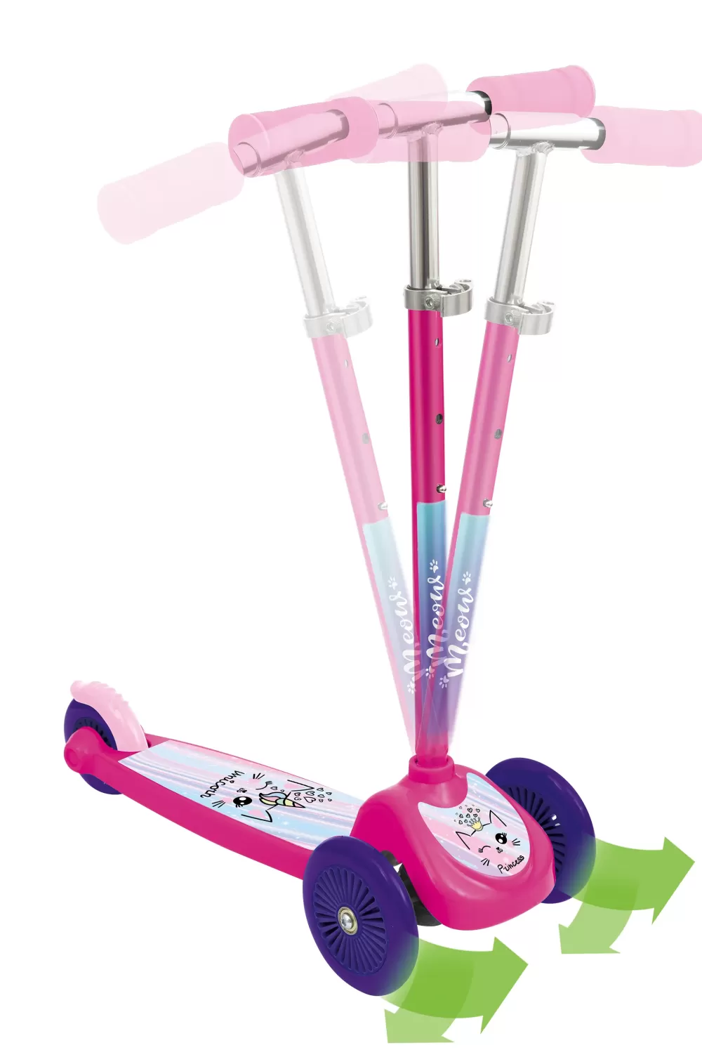 Best Sale Monopattino 3 Ruote Twist &Roll Disponibile In Rosa E Blu Monopattini