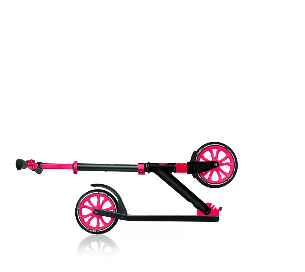 New Monopattino Nl 205 Ripiegabile Nero E Rosso Adatto Per Bambini 7 12 Anni Monopattini