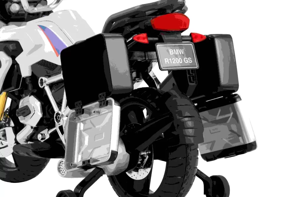 Best Sale Moto Bmw Elettrica A 5Km/H Per Bambini Dai 3 Ai 6 Anni Con Radio, Mp3 E Valigie Laterali Cavalcabili Elettrici