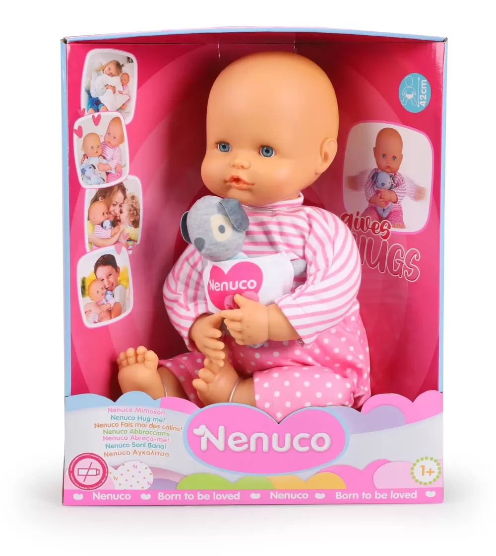 Outlet Abbracciami, Bambola Da 42 Cm Con Corpo Morbido E Un Simpatico Cucciolo Morbido, Per Bambine/I Da 1 Anno Bambolotti