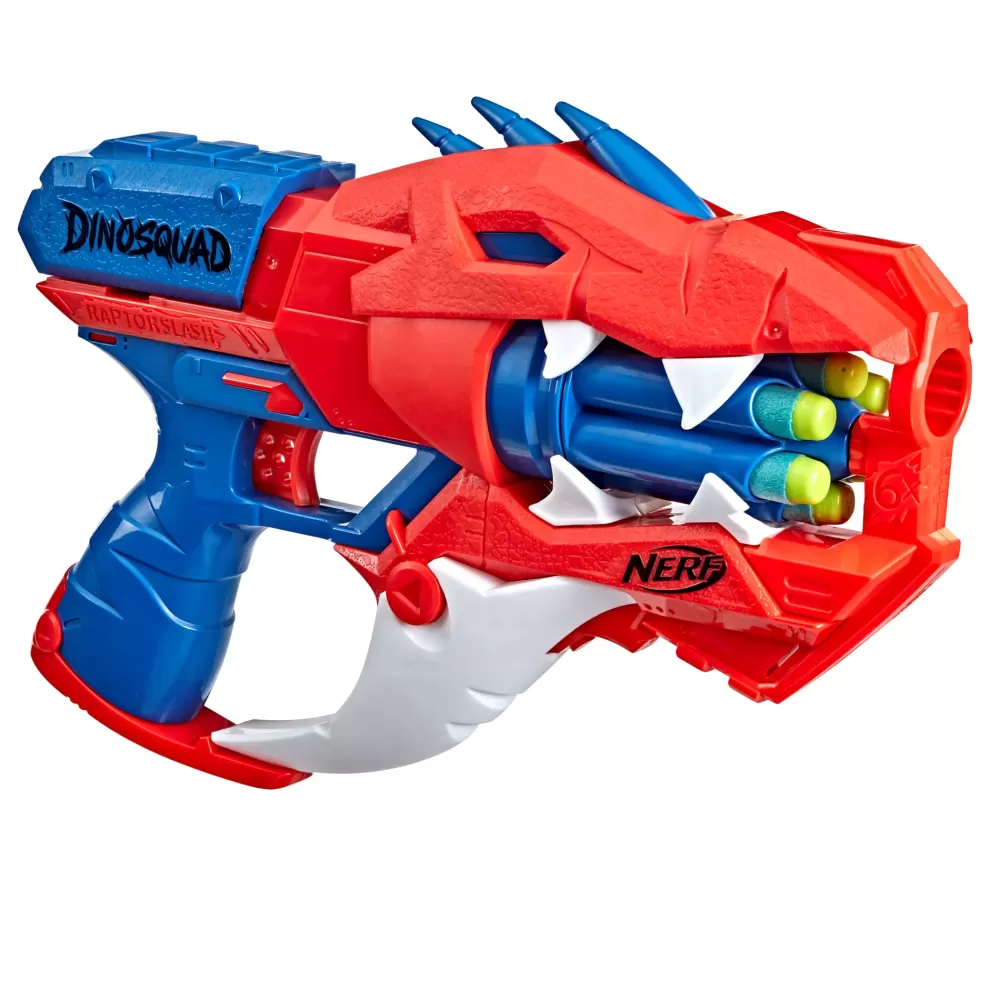 Discount Dinosquad Blaster Lancia-Dardi Raptor-Slash, Con Tamburo Rotante Da 6 Dardi E Azione Raffica Giochi Di Abilita E Sport