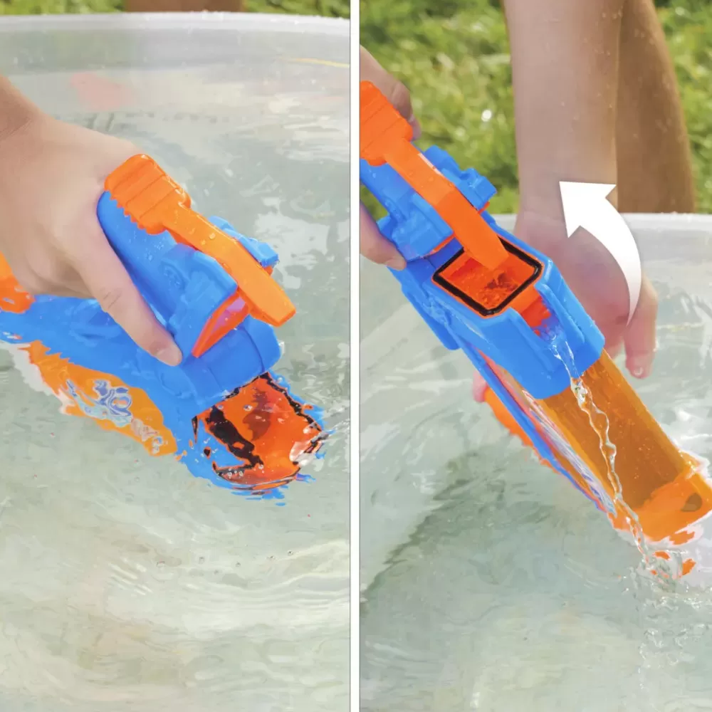 New Super Soaker Flip Fill, Soaker Con 4 Stili Di Spruzzo, Riempimento Rapido, Serbatoio Da 887 Mm, Giochi D'Acqua Pistole Ad Acqua
