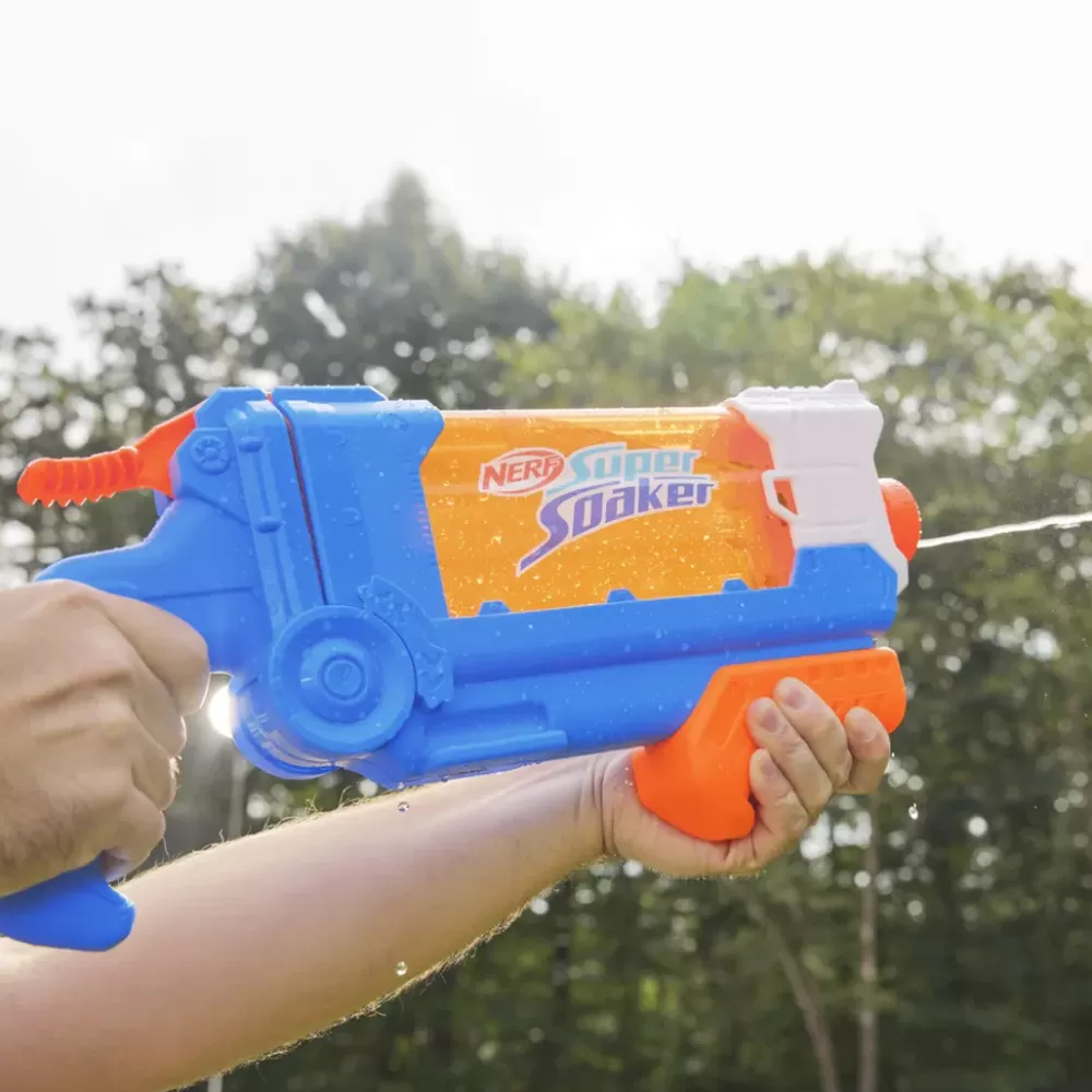 New Super Soaker Flip Fill, Soaker Con 4 Stili Di Spruzzo, Riempimento Rapido, Serbatoio Da 887 Mm, Giochi D'Acqua Pistole Ad Acqua