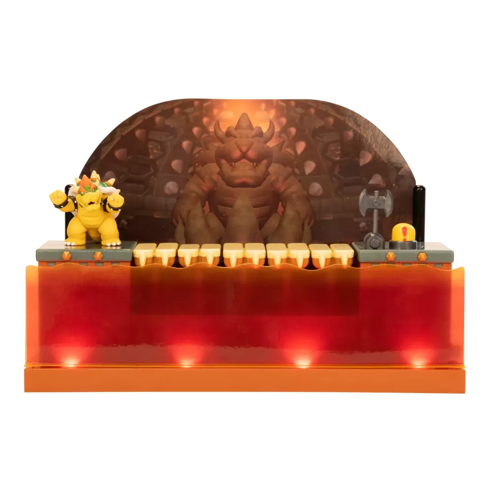 Cheap Nintendo Playset Battaglia Di Bowser Deluxe. Con Personaggio Esclusivo! Action Figures