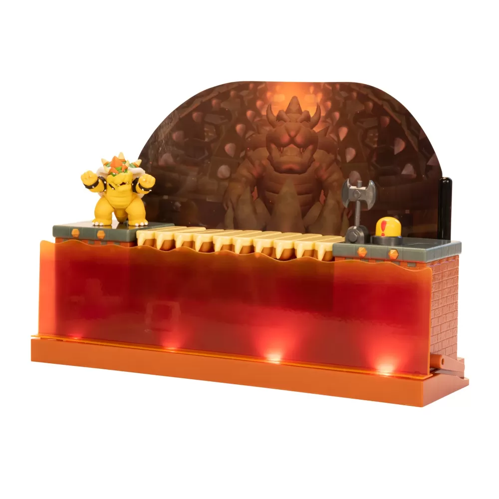 Cheap Nintendo Playset Battaglia Di Bowser Deluxe. Con Personaggio Esclusivo! Action Figures