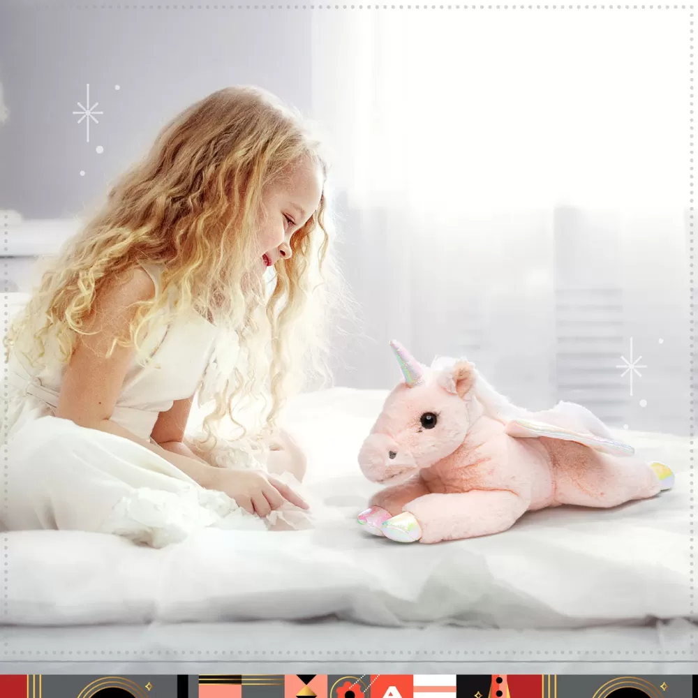 Best Sale Pegaso Di Peluche Cuddly Con Pelliccia Ultra Morbida, 38 Cm Peluche Tradizionali